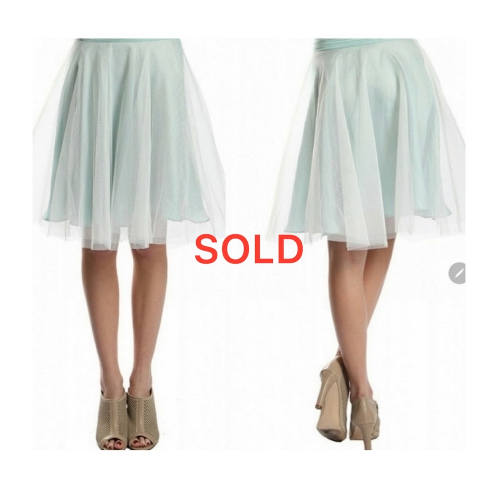 SOLD HOST PICK Tulle Mint Green Skirt